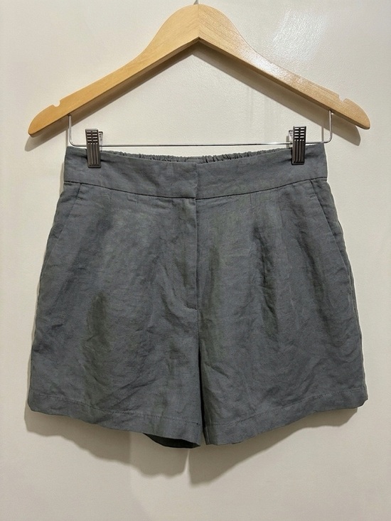 Dynamite Pants - Dynamite Linen Shorts Size Small Pull-On Muted Olive Green Pockets Elastic